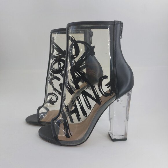 ALDO "DO YA THING" Clear Booties - Picture 4 of 10